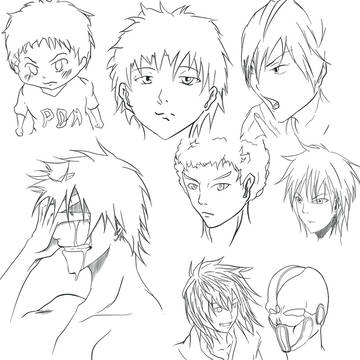 上手く描けたオリキャラ達