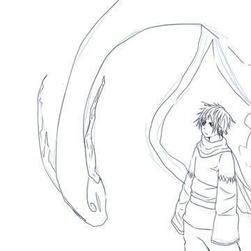 The boy and its dragon