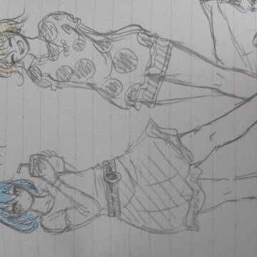 女の子の黒と黄