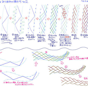 みつあみの描き方 その２
