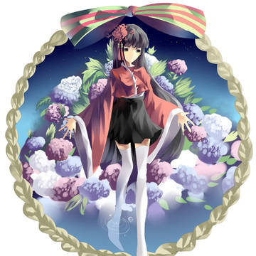 绣球花和少女