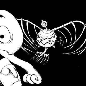 暗い洞窟の中で