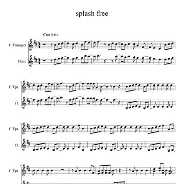 【主旋律のみ】Free!ED　SPLASH FREE【楽譜】
