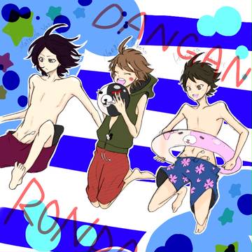 ちゃんと日向くんも海パンだよ