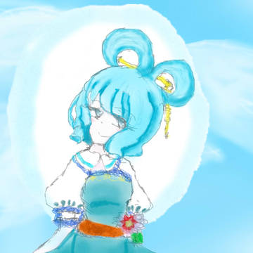 【中國語注意】青い妖精///蓝色仙人