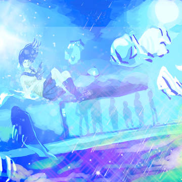 blue