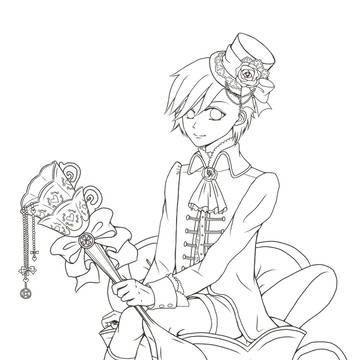 R氏（線画）
