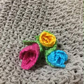 刺繍糸のバラ（立体物）
