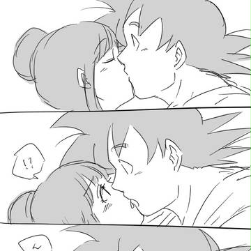 悟チチ(めちゃめちゃチューしてます)