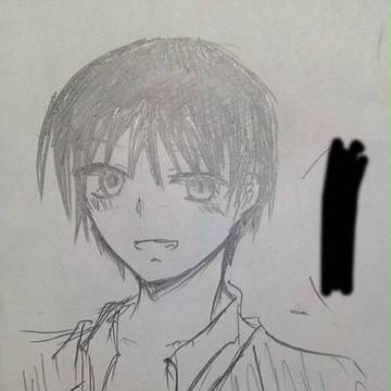 友達が描いた(๑･ิ◡･ิ๑)風早