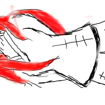 指で描いたよ~( >_<)