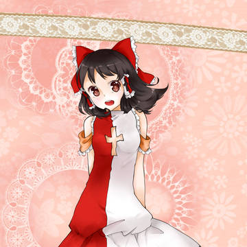 First illust on SAI:红白的灵梦