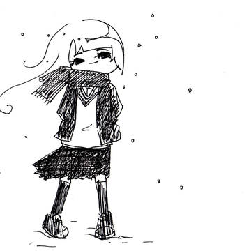 マフラー少女
