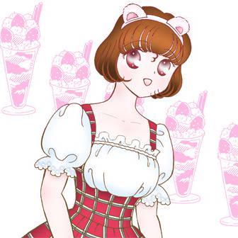 札幌の「めいぷるしろっぷ」のメイドさんがモデルです。