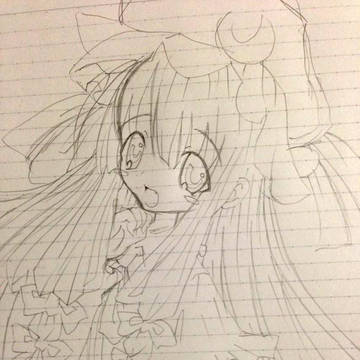 パチュリー初描き