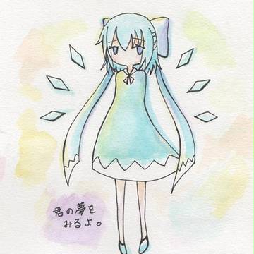 チルノ描いてみた