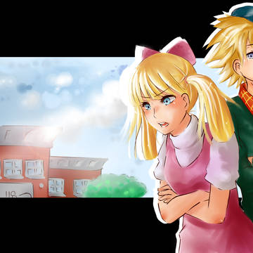 Helga and Arnold [Anime-style]
