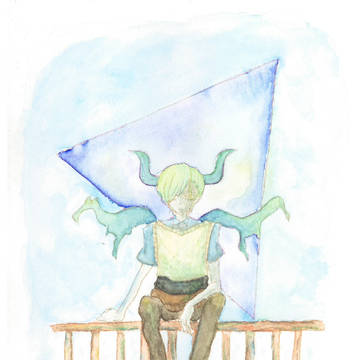 【お絵かき企画】　あこがれの世界を眺める　【てう堂】　