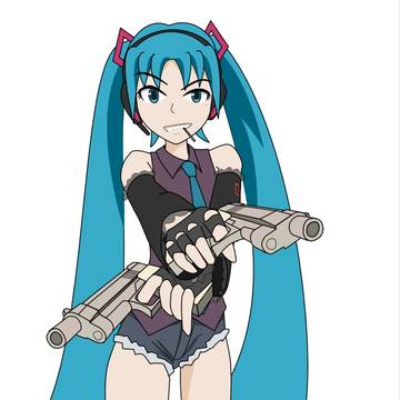 トゥーハンドのミク