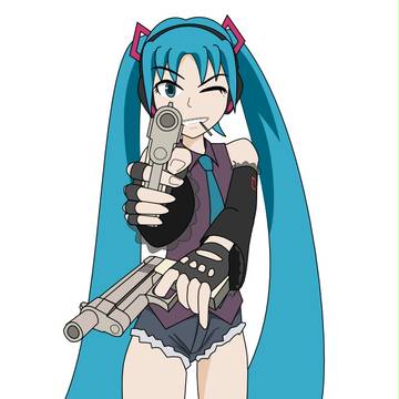 トゥーハンドのミク