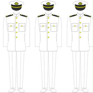 海軍夏季礼服 素材