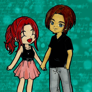 Leon and Claire Chibi
