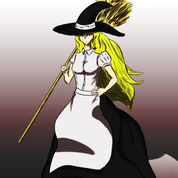８頭身な感じで魔理沙