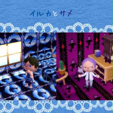 【とび森】イルカとサメ【QRコード】