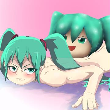 ミクさん腕立て伏せ