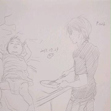 練習中