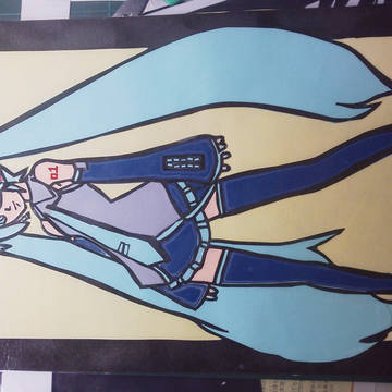 初音ミク 切り絵