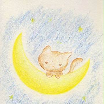 猫と月