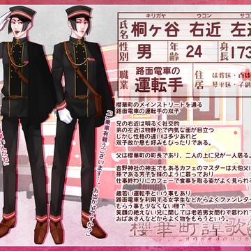 【櫻華町】桐ヶ谷　右近/左近【住民*NPC】