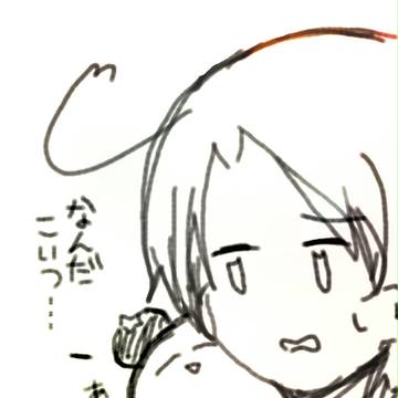 肩に何かがのっている