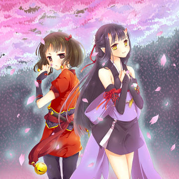 桜と