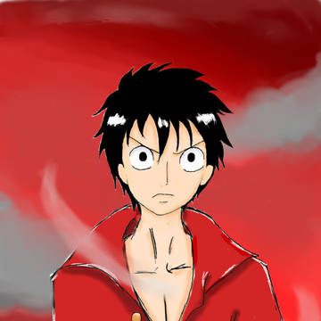 初描きルフィー
