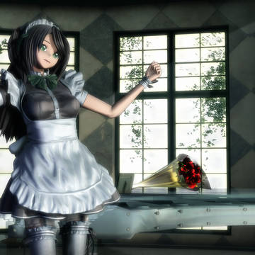 メイドさん in MMD