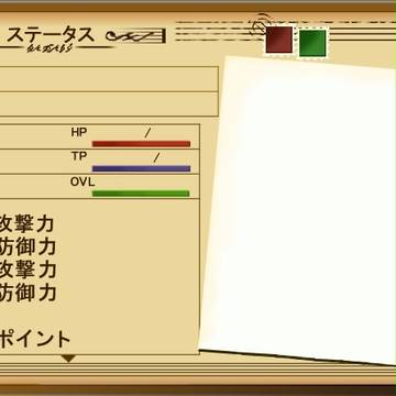 【素材】TOAステータス画面