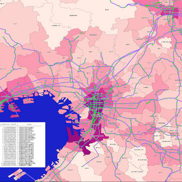 関西の可住地面積あたりの駅数ランキング