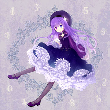 【色擬人化】ムラサキ色