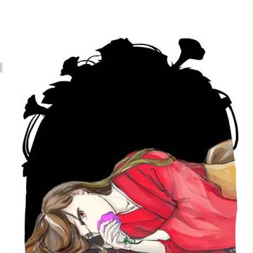露を吸う群