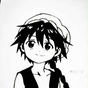 アラジンの切り絵 作ってみた
