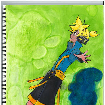 鏡音レンを描いてみた