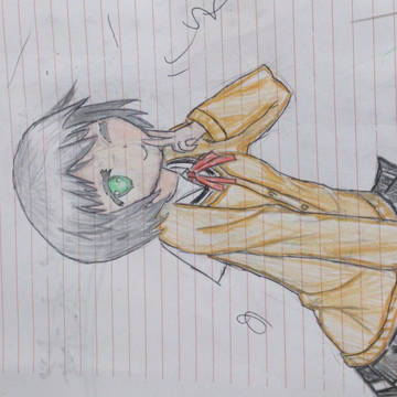 猿渡銀兵衛春臣 落書き 色鉛筆