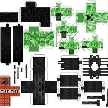 creeper TNT enderman