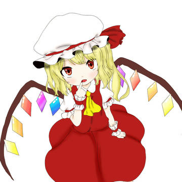 血がほしそうなフランちゃん　[線画塗らせてもらいました]