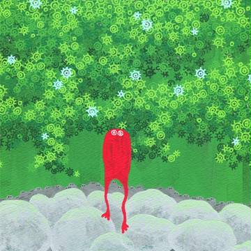 山で虫捕り