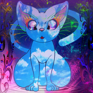 青い猫