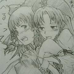 「隙だらけよぉ」「ちょッ!?…やめなさいよ」