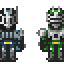 仮面ライダー龍騎　ライダー６人　ロマサガ３風ドット絵　